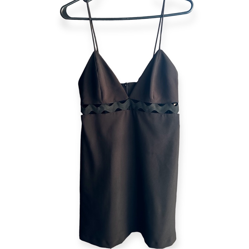 Zara Black Cutout MinI Dress, Size M